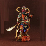 Resin Guan Yu Sculptures Sangharama Bodhisattva Painting Buddha Statues Wealth Room Home Decor
