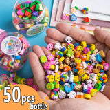 50pcs/Box Cute Rubber Eraser Creative Animal Fruit Pencil Erasers Mini Kawaii Stationery Kids Student Office School Supplies
