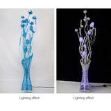 SOURA Nordic Red Floor Lamp Modern Art Flower Living Room Sofa Bedroom  Wedding LED Originality Decorative Standing Light