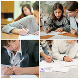 Gel Pens - 12 Retractable Gel Pens, 0.5mm Fine Tip, Quick Dry Ink, Non-slip, Smooth Writing - For Office and School Supplies