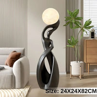 AOOKMIYA ART+ Creative Gifts Aesthetic Miniature Luxury Art Figurines Creative Miniatures with Night Light Modern Sofa Beside Home Decoration Funny Gifts
