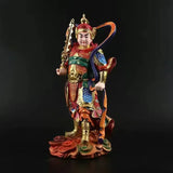 Resin Guan Yu Sculptures Sangharama Bodhisattva Painting Buddha Statues Wealth Room Home Decor