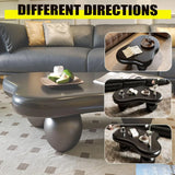 Modern Coffee Table Cloud Shape Low Coffee Table Cartoon Irregular Indoor Tea Table with 3 Oval Leg for Living Room (47in)
