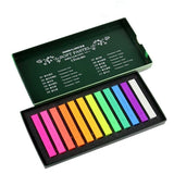 12 color pastels for sketching Chalk pastel stick Brush for sketching  Soft pastel stick Multi-color dust-free sketching brushes