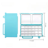 AOOKMIYA Empty Watercolor Palette 24 Grids Magnetic Flip Paint Box Paint Tray Beginner Artist Travel Painting Portable Art Supplies