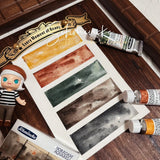 AOOKMIYA Schmincke City Series 5 Color Precipitated Watercolor Portable Watercolor Box Subpackage Master  Acuarela Art Supplies