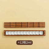 AOOKMIYA Empty Portable Watercolor Palette 12/24 Grid Walnut Watercolor Paint Storage Box Travel Sketching Artist's Art Supplies