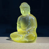 AOOKMIYA Creative Crystal Glass Buddha Decoration, Tabletop Crafts, Retro Living Room, Modern and Simplicity, Household and Office
