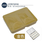 Italian FOME Solid Watercolor Paint Enamel Box 12/16/18/24 Half Grid Full Grid Palette Art Supplies