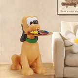 High-end Light Luxury Puppy Shape Side Table Cartoon Floor Ornaments Cute Table Animal Floor Large Ornaments