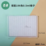 AOOKMIYA Empty Watercolor Paint Packaging Box 0.5/1/2ML Watercolor Grid Plastic Box Paint Tray Storage Box Painting Art Supplies