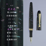 Fulin 812 Resin NO.5 Nib Fountain Pen Professional Hand-polished Long Knife Nib Office Business Writing Stationery Gifts