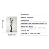 SOURA Nordic Red Floor Lamp Modern Art Flower Living Room Sofa Bedroom  Wedding LED Originality Decorative Standing Light