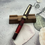 WingSung 630 Hammer Pattern Fountain Pen Iraurita 0.5mm NO.8 Nib Piston Resin Gold Clip Pen Stationery Business Writing Gifts