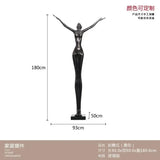 Hotel Lobby Large Figure Floor Ornaments Sales Office Model Room Window Abstract Art Soft Decoration Sculpture
