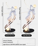 Misha White Goddess Statue Floor Lamp , Liberty Sculpture Floor Lamp , Art Human Floor Lamp