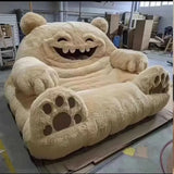 AOOKMIYA ART+ Creative Gifts Gorilla Sofa Living Room Furniture Two-Dimensional Diamond Sofa Bedroom Bed Creative Large Animal Leather Sofa Bed