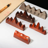 Solid Wood Pen Stand, Brush Stand, Pen Hanging, Ink Stone Base, Calligraphy Painting Four Treasures, Art Raw Paperweight