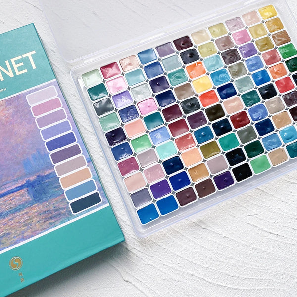 AOOKMIYA SUPER VISION Artist Watercolor Pigment Macaroon/Morandi Advanced Watercolor Dispense 110 colors 1ml Professional Art Supplies AOOKMIYA.COM