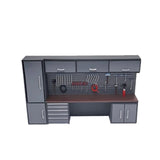 1:18 Scale Garage Diorama Tool Cabinet Set - Advanced DIY Assembly Display Model for Collectors, pvc & Metal Car Workshop Scene