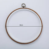 AOOKMIYA Imitated Wood Round,Oval Different Size Decorative Cross Stitch Hoop Ring Frame Embroidery Frame Circle Hanging Arts Ornament