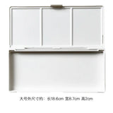 AOOKMIYA 24/48 Grid Empty Watercolor Paint Packaging Box with Color Palette for Student Sketching Portable Aquarela Painting Art Supplies