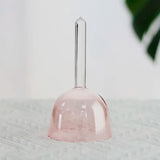 Quartz Transparent Hand Held Crystal Singing Bowl Color Handmade 7 Tone Yoga Meditation Bowl Decompression Percussion Instrument