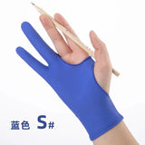 S/M/L Two-Finger Drawing Gloves Anti-touch Anti-fouling for Tablet Digital Board Touch Screen Oil Painting Art Supplies