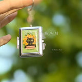 Mini Cat Pigment Box Pendant Watercolor Packaging Iron Box Portable Pigment Box Color Palette Hand Account Artifact