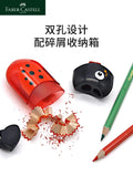 1Pc Faber Castell Double Hole Pencil Sharpener with Eraser Ladybug / Fish / Eagle Cute Stationery Back To School