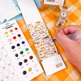 AOOKMIYA Coloring Book 24 Sheets Watercolor Paper Bookmark Line Drawing Paper 240g Wood Pulp Beginner Art Students Painting Art Supplies