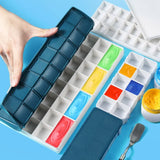 AOOKMIYA Art Paint Box 10/24/36/48 Grid Soft Cover Sealed Moisturizing Oil Paint Storage Watercolor Palette Acrylic Paints Tray