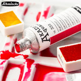 AOOKMIYA German Schmincke Academy Grade 15ml Tubular Watercolor Paint Illustration Acuarelas Student Art Supplies for Artist