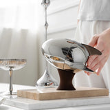 Stainless Steel Coffee Spoon Set, Home Kitchen Tableware, Creative Ice Cream Spoon, Modern Light, Luxury Gift, Rocket Egg Decora