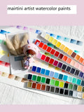 AOOKMIYA Mairtini Artist Watercolor Paint 78 Colors acuarela Dispenser 0.5ml 1ml Portable Palette Professional Paint Art Supplies  AOOKMIYA.COM