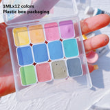 AOOKMIYA Schmincke 12-color Macaron Candy College-level Opaque Watercolor Paint Sub-package 1ML/2ML Portable Painting Art Supplies