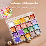 AOOKMIYA 20/36/98 Color Pearlescent Watercolor Paint- Intense Sparkle Light Fastness Metallic Watercolor Paint Set Glitter Solid Pigments  AOOKMIYA.COM