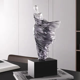 Figure Sculpture Portrait Sculpture Resin Sculptur Art Senior Statue Living Room Home Decor Office Desk Minimalist Art Ornaments