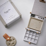 Mini Cute Watercolor Paint Box, Portable Folding Handmade Drawing Board, Watercolor Pigments Palette Design, Creative Stationery