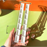 AOOKMIYA Empty Acrylic Watercolor Box Palette 14/26/44 Grids Portable Dust Proof Magnetic Clear Box Painting  Art Supplies