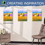 AOOKMIYA 8x10in 2/4/6pcs Canvas Panels,Artist Quality White Blank Flat Painting Boards for Drawing,Tempera for Students,Artist and Adults