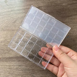 AOOKMIYA 15/24 Grid Portable Paint Palette Watercolor Gouache Acrylic Moisturizing Box Sketching Portable Paint Tray Art Supplies