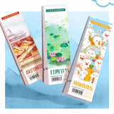 AOOKMIYA Coloring Book 24 Sheets Watercolor Paper Bookmark Line Drawing Paper 240g Wood Pulp Beginner Art Students Painting Art Supplies