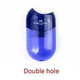 Double Hole and One Hole Pencil Sharpener Creative Transparent Pen Knife Kid Student Cutting Stationery School Supplies