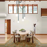 LED Artistic Colorized Chain Of Fate White Bubble Chandelier Lustre Hanging Lamps Suspension Luminaire Lampen For Dinning Room