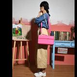 New Marker Sketch Pen Pouch Portable Student Outdoor 80 Holes Organizer Canvas Handmade Drawing Large Capacity Brush Bag