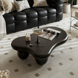 Modern Coffee Table Cloud Shape Low Coffee Table Cartoon Irregular Indoor Tea Table with 3 Oval Leg for Living Room (47in)