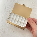 AOOKMIYA Portable Palette Ultra-thin Business Card Holder Watercolor Box 12/24/36 Grid Paint Tray Artist Travel Painting Supplies