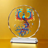 Koi Crystal Ornaments for Desktop Home Decoration Yearly Abundance Gift-giving Handicrafts for Housewarming