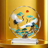Koi Crystal Ornaments for Desktop Home Decoration Yearly Abundance Gift-giving Handicrafts for Housewarming